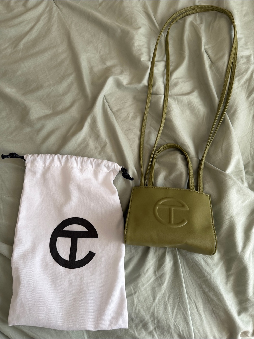 Telfar Mini Shopping Bag in Olive